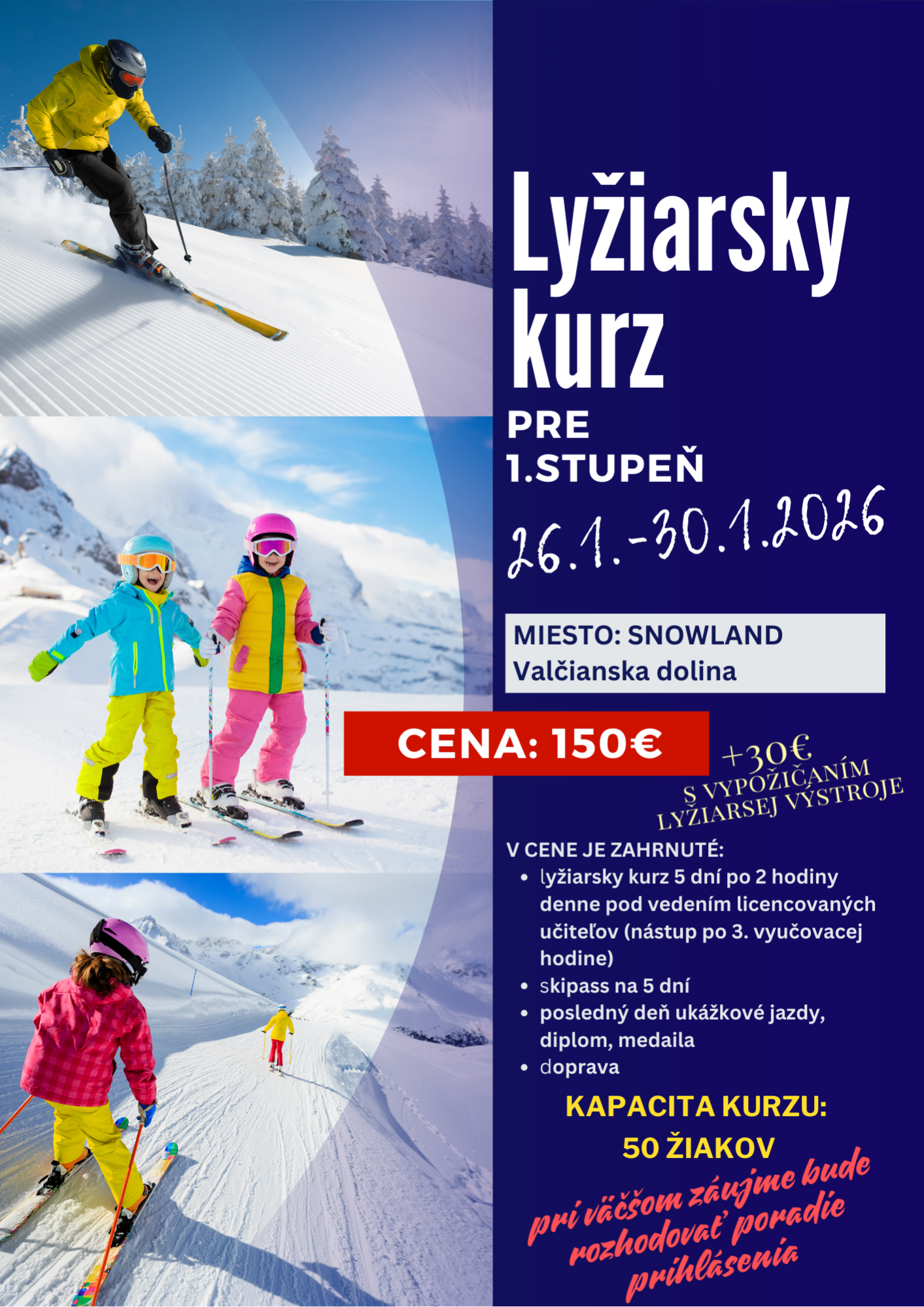 Lyžiarsky kurz pre 1. stupeň - Obrázok 1