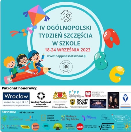IV Ogólnopolski Tydzień Szczęścia w Szkole 2023 - SP im. UNICEF w Bielanach Wrocławskich - Obrazek 1