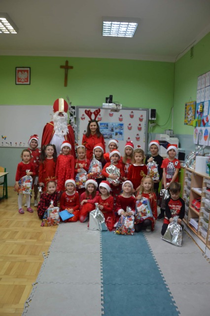 Mikołaj w naszej szkole oddział przedszkolny