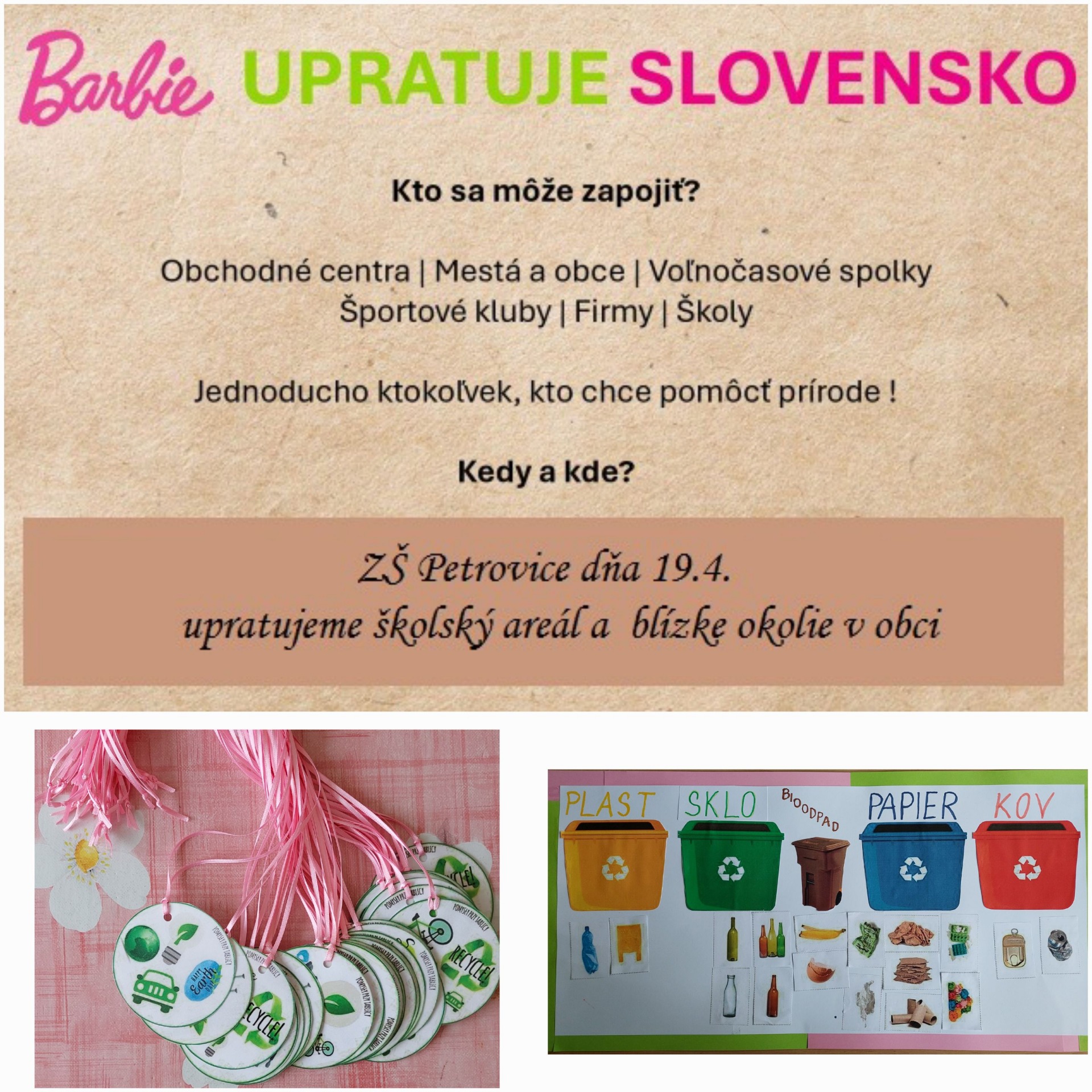 ,,Barbie upratuje Slovensko" na našej škole - Obrázok 1