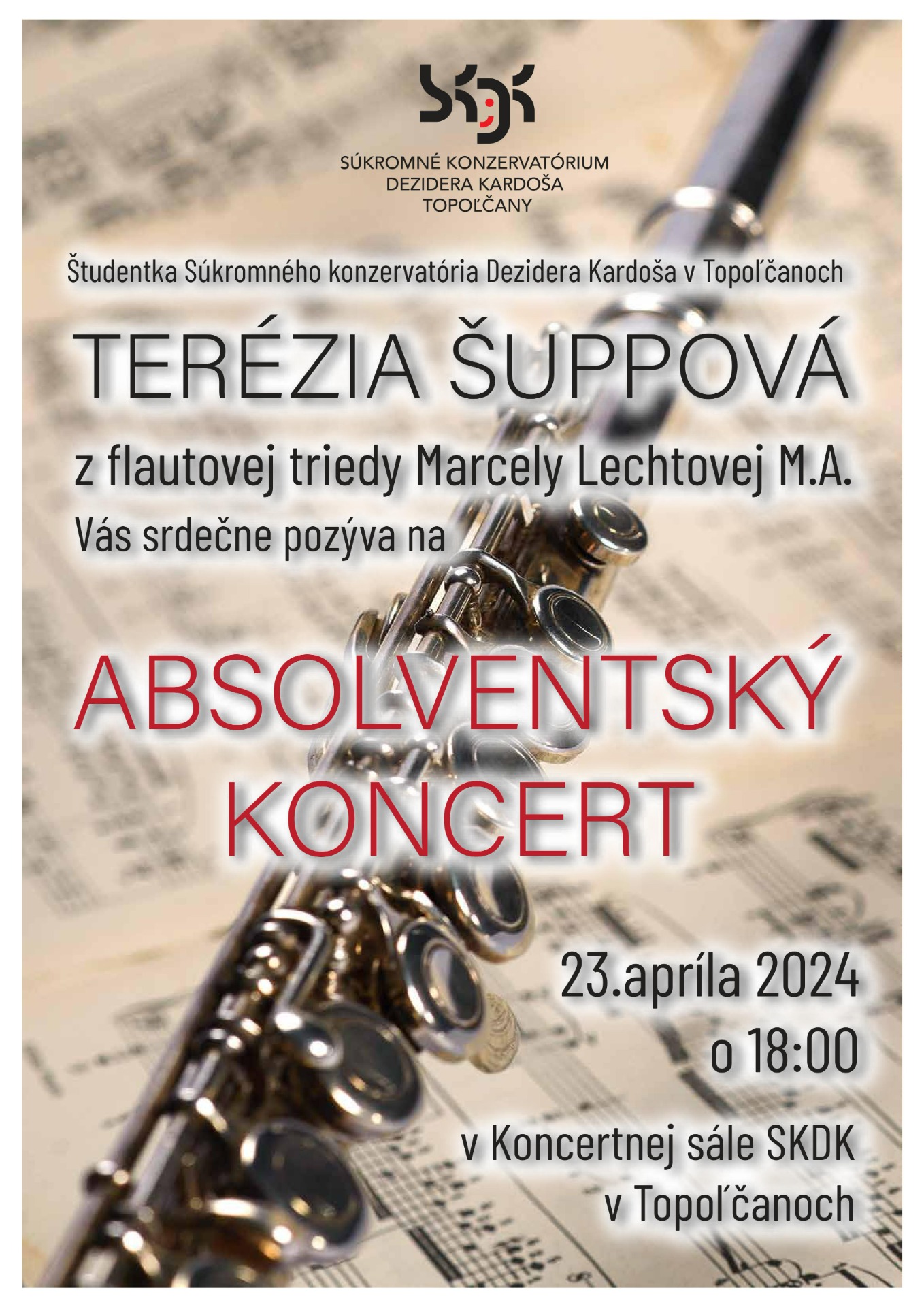 Absolventský koncert - Terézia Šuppová - Obrázok 1