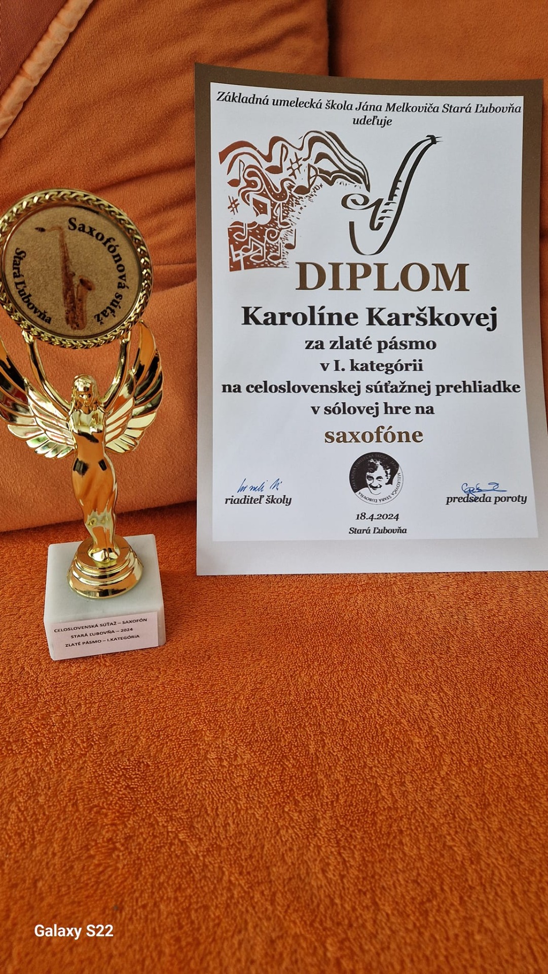 Karolína Karšková zlatá na celoslovenskej súťaži - Obrázok 1