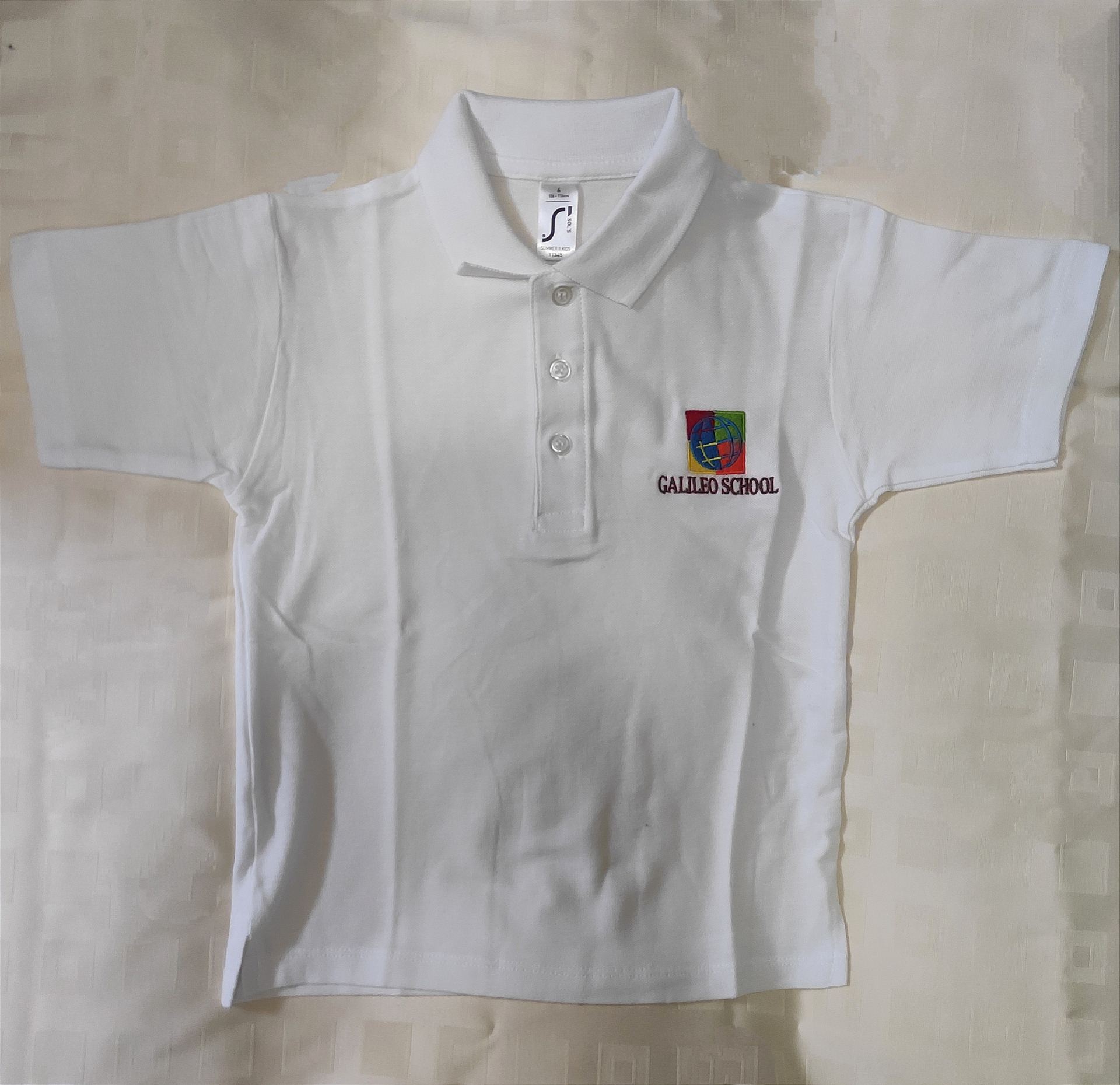 polo košela krátky rukáv - biela / short sleeve polo shirt - white; 

cena / price: cena 14€