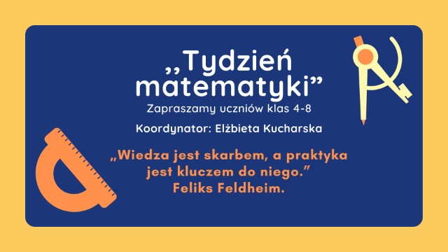 Tydzień Matematyki 2024! - Obrazek 1