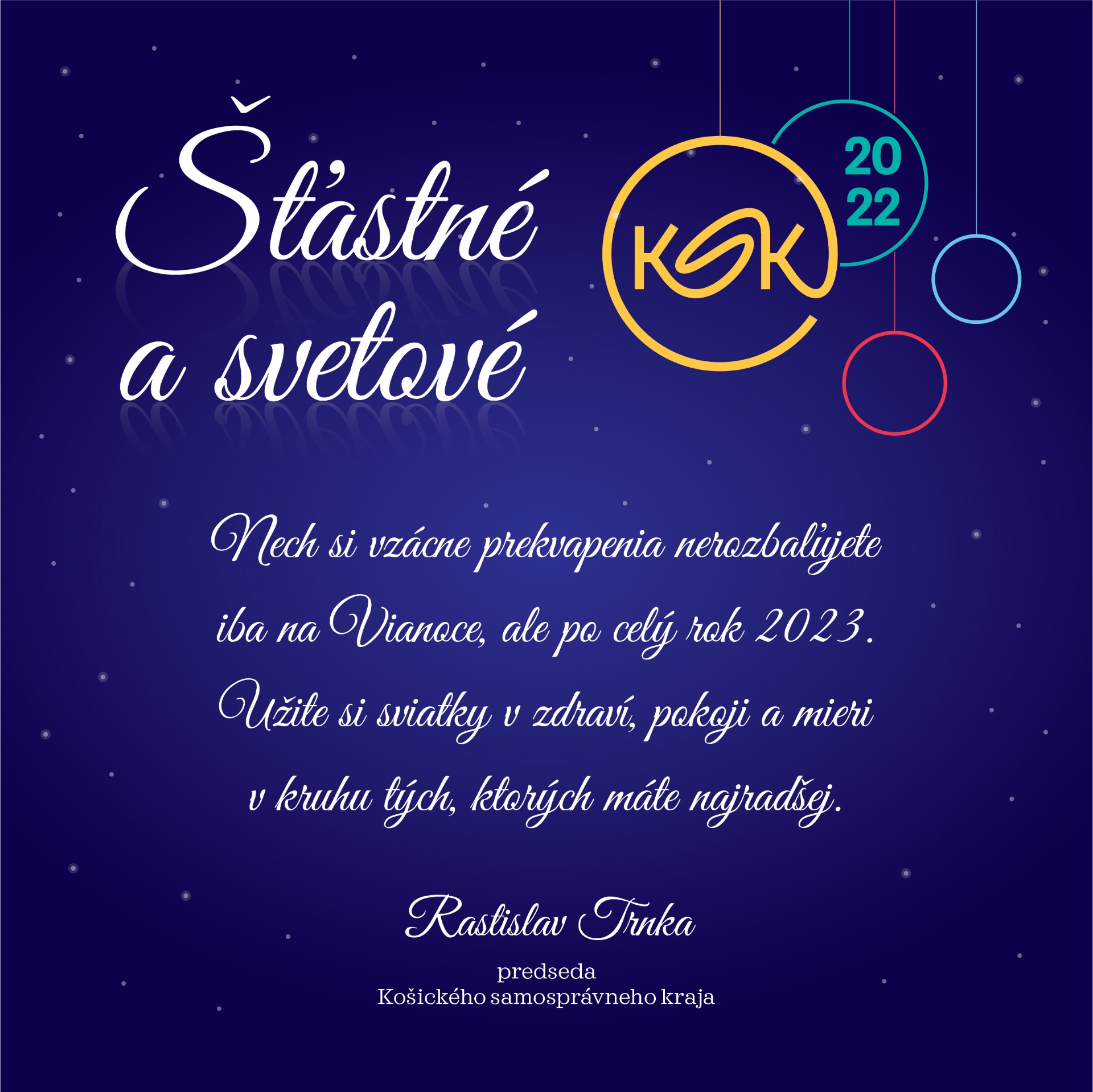 Vianočný pozdrav predsedu KSK - Obrázok 1