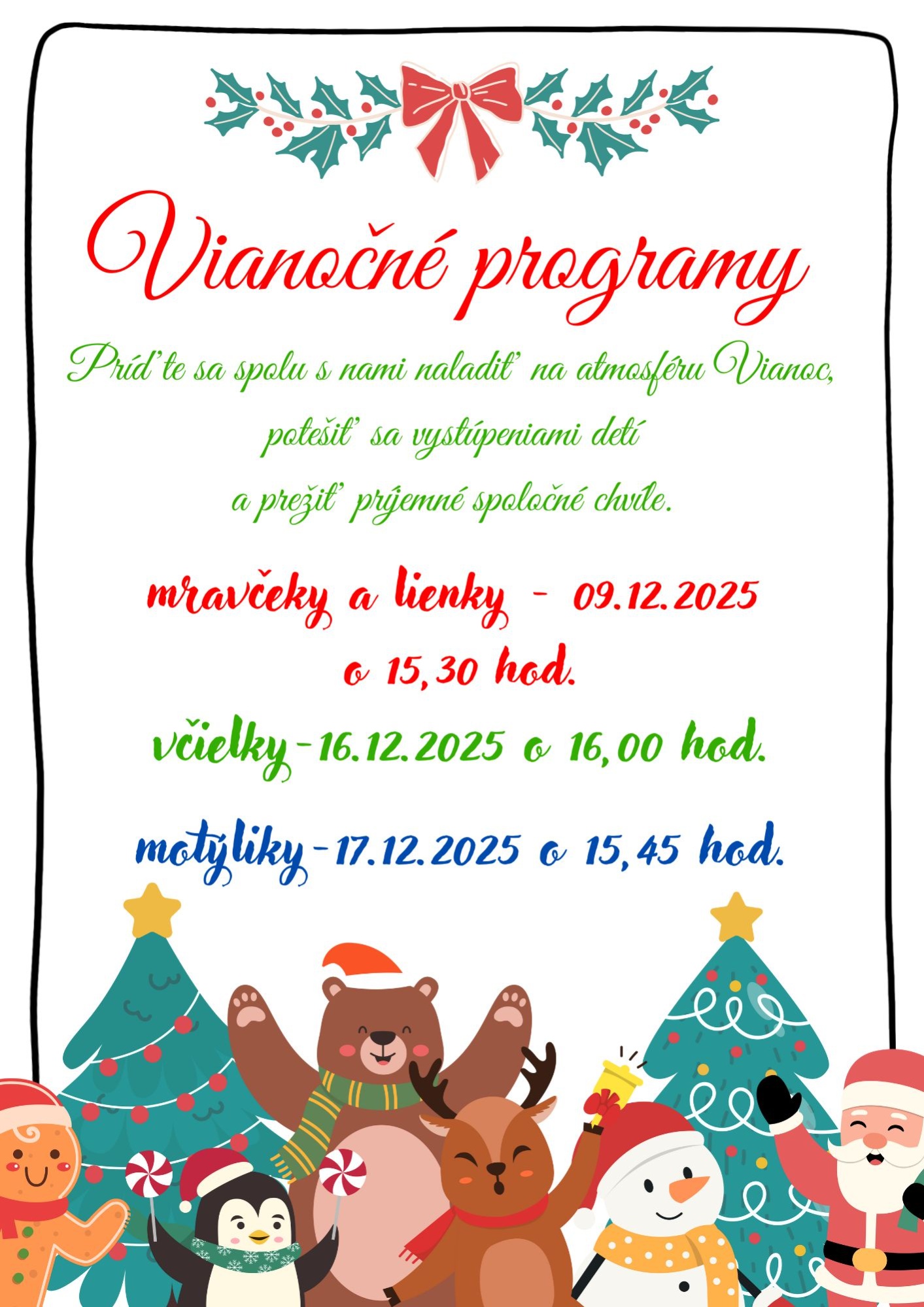 Vianočné programy - Obrázok 1