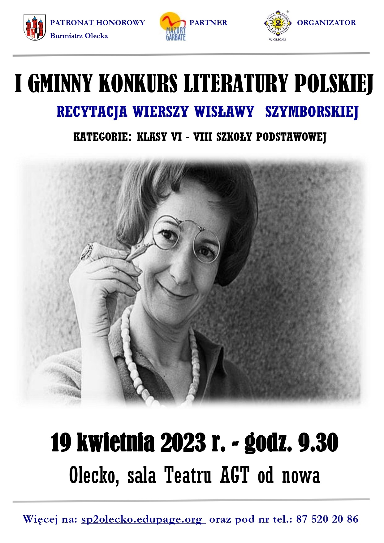 Infografika I Gminny Konkurs Literatury Polskiej