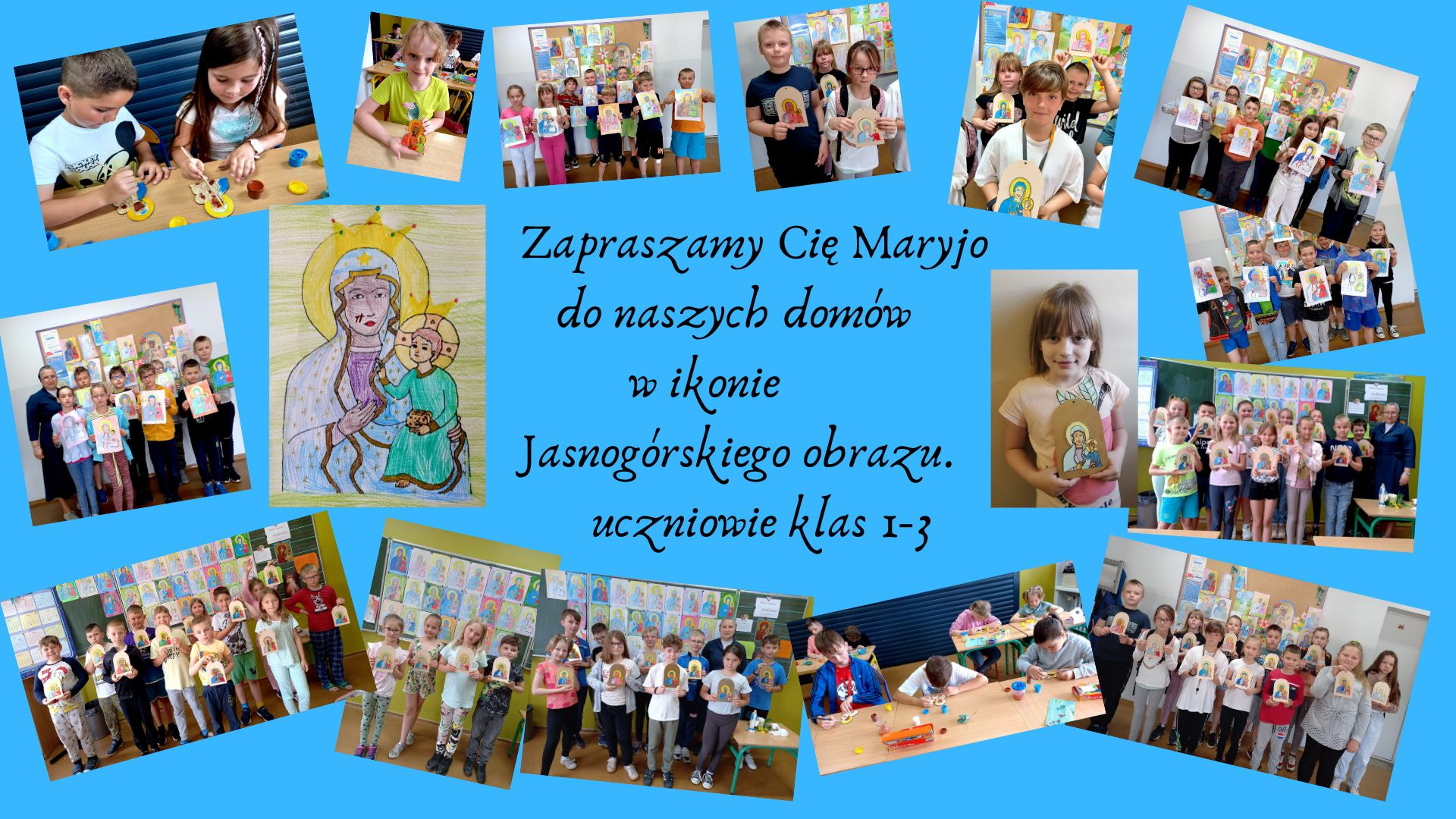      Ikony Matki Bożej Częstochowskiej - uczniowie klas 1-3  - Obrazek 2