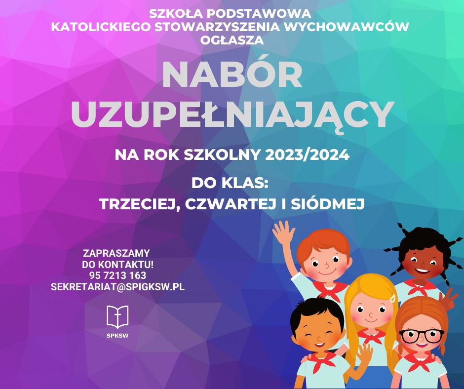 Nabór uzupełniający na rok szkolny 2023/2024! - Obrazek 1