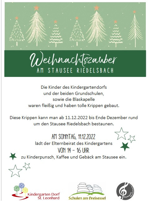 Weihnachtszauber am Stausee Riedelsbach - Bild 1