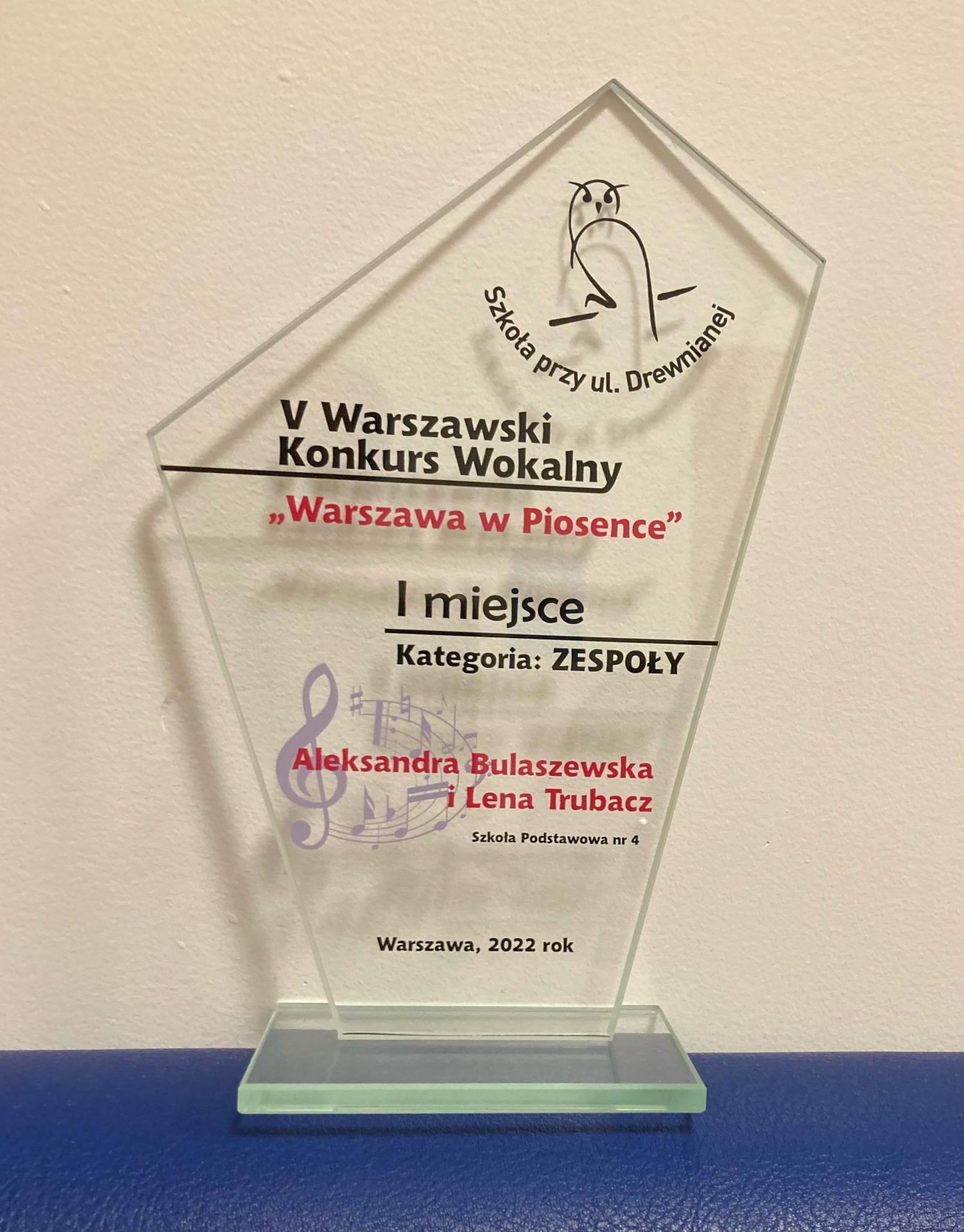 Sukcesy naszych uczennic w  Warszawskim Konkursie Wokalnym „Warszawa w piosence”. - Obrazek 4