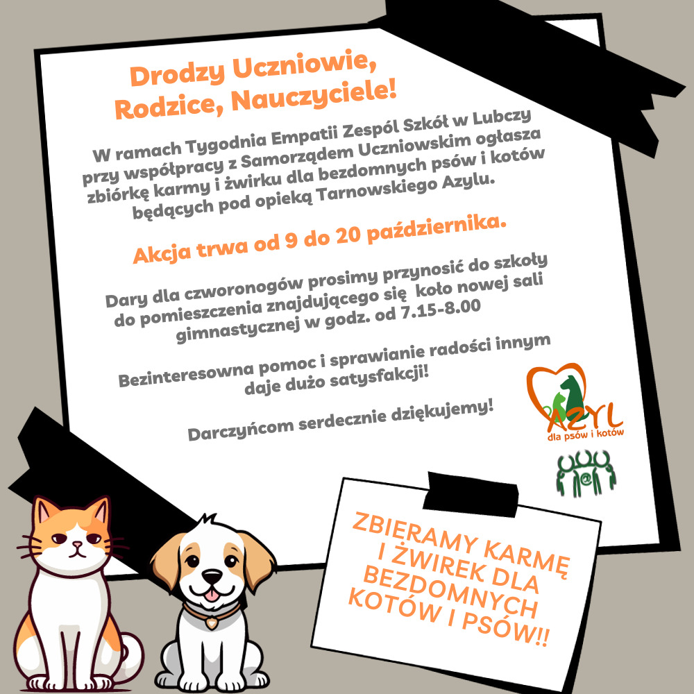 Zbiórka karmy i żwirku dla bezdomnych psów i kotów z Tarnowskiego Azylu. - Obrazek 1