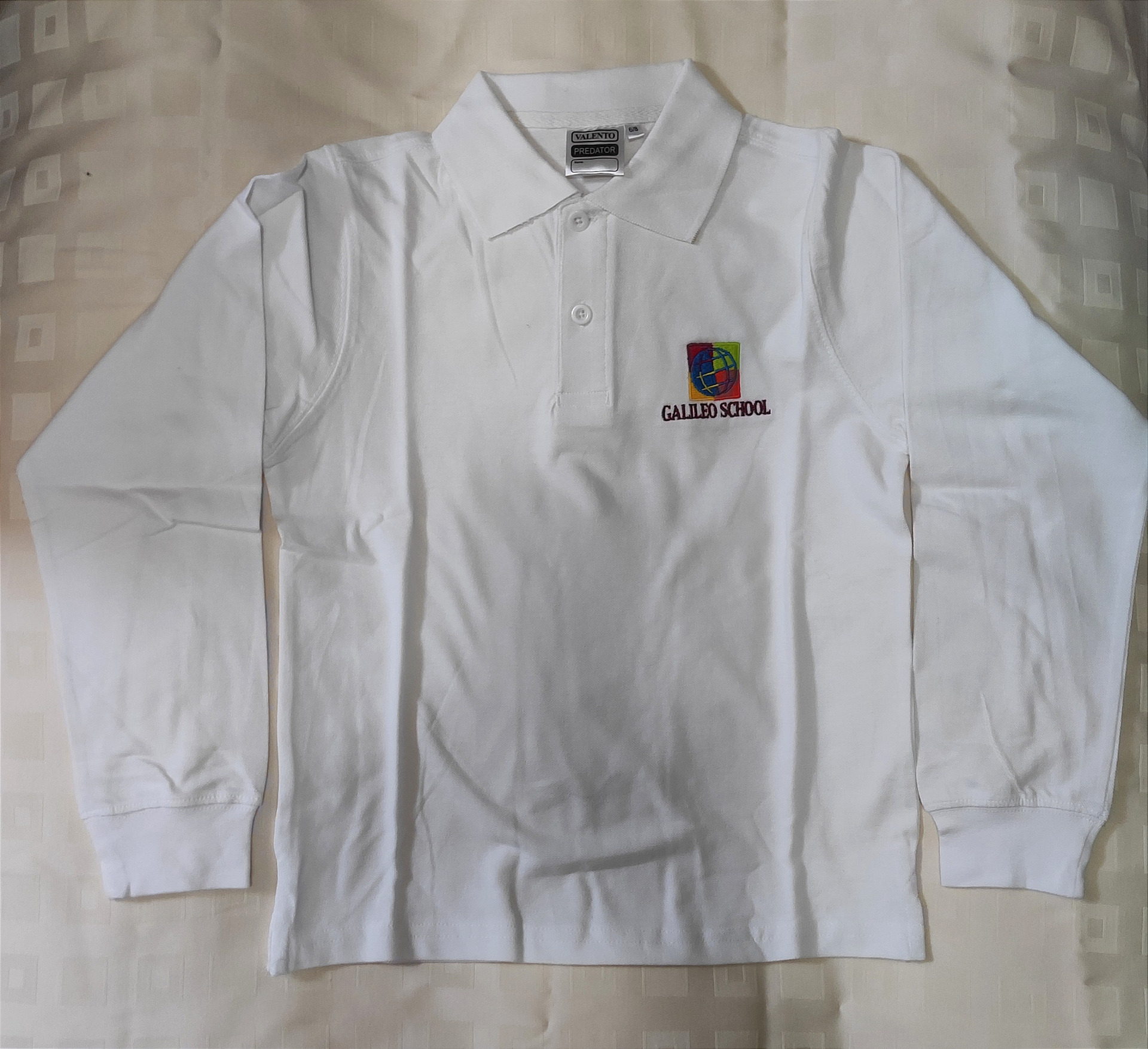polo košela dlhý rukáv - biela / long sleeve polo shirt - white; 
 
cena / price: cena 14€
