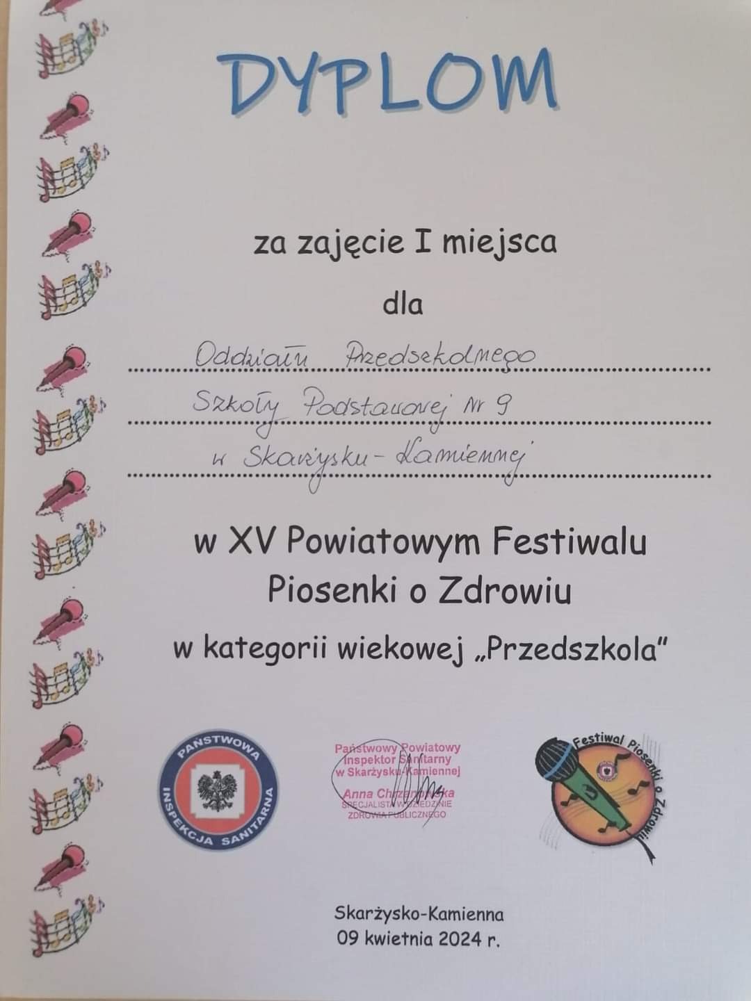 Festiwal Piosenki o Zdrowiu  - Obrazek 2